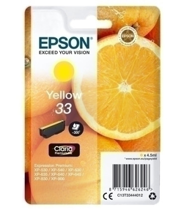 CART.IJ.EPSON T334440 Nº33 AMARILLO