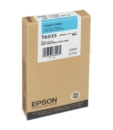 CART.IJ.EPSON T603500 CIAN CLARO