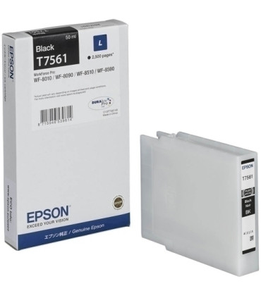 CART.IJ.EPSON T756140 NEGRO
