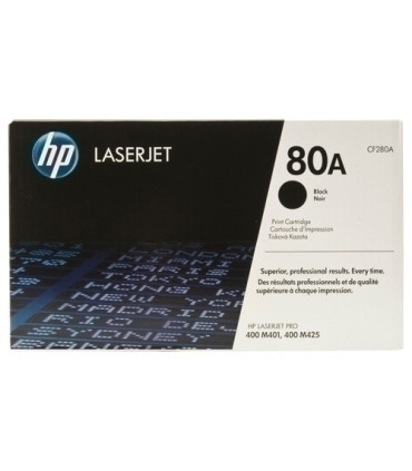 TONER HP CF280A Nº80A LJ PRO 400 NEGRO