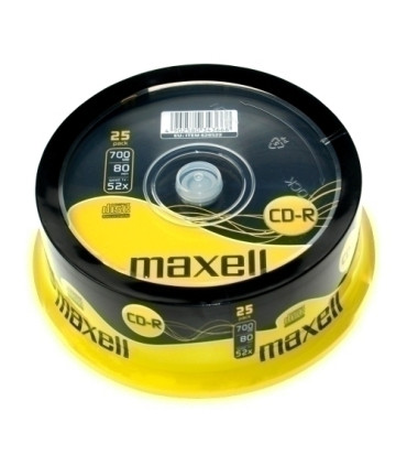 CD-ROM MAXELL 700 MB 80 min. 52x T/25