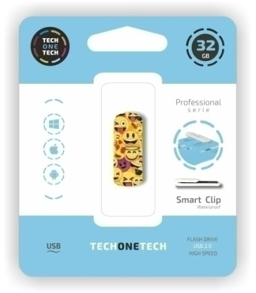 MEMORIA USB 32GB TECHONE EMOJI COLLAGE