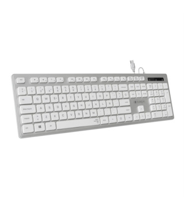 TECLADO SUBBLIM WIRED ERGO HQ USB PLATA