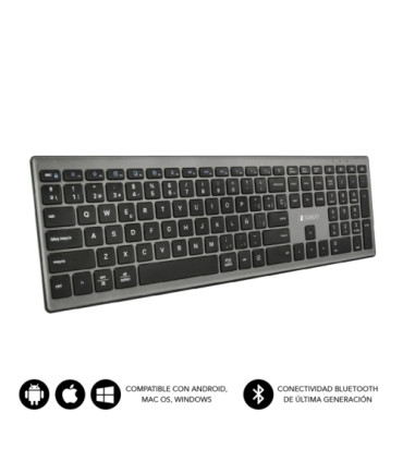TECLADO SUBBLIM PURE EXTENDED BT GRIS