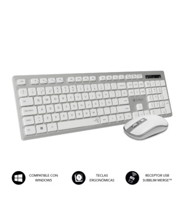 TECLADO Y RATON SUBBLIM HQ SILVER