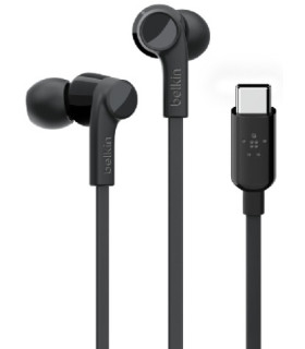 AURICULARES BELKIN BOTON USB-C NEGRO