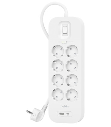 ENCHUFE PROTECTOR BELKIN 8 SAL.(REGLETA)