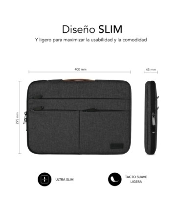 FUNDA PORTATIL SUBBLIM AIR P. 15,6  GRIS