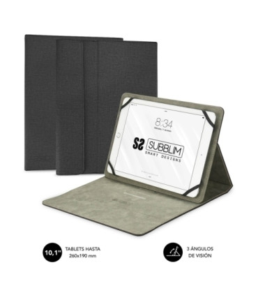 FUNDA TABLET SUBBLIM CLEVER 10,1  BLACK