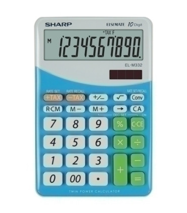 CALCULADORA SOBR.SHARP 10 DIG. EL-M332 A