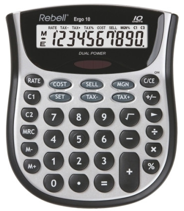 CALCULADORA SOBR.REBELL 10 DIG. ERGO 10
