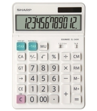 CALCULADORA SOBR.SHARP 12 DIG. EL-340W