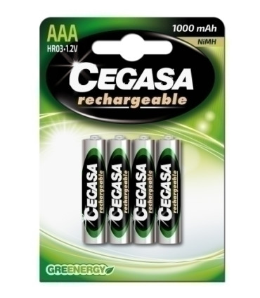 PILAS CEGASA RECARGABLES HR03 B/4