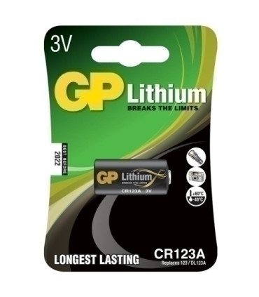 PILAS LITIO GP 123A 3 VOLTIOS B/1