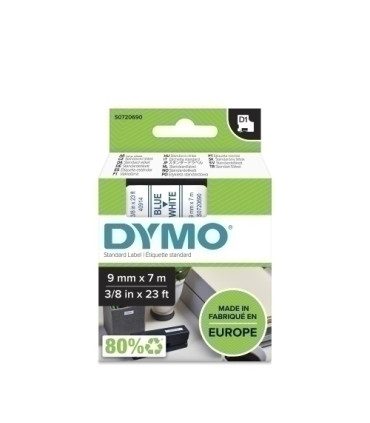 CINTA ROT.DYMO LM D1 7m  9 AZUL s/BLANCO