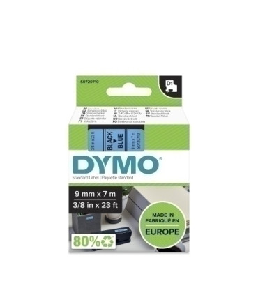 CINTA ROT.DYMO LM D1 7m  9 NEGR.s/AZUL