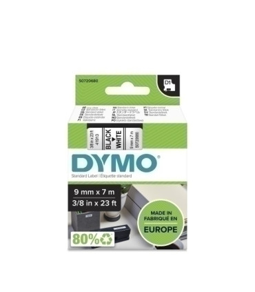 CINTA ROT.DYMO LM D1 7m  9 NEGR.s/BLANCO