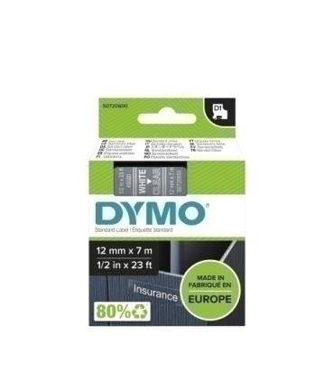 CINTA ROT.DYMO LM D1 7m 12 BLANC.s/TRANS