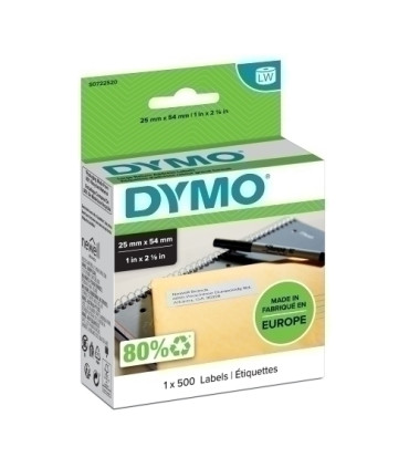 ETIQ.DYMO LW  25x54mm RL.500 REMITENTE