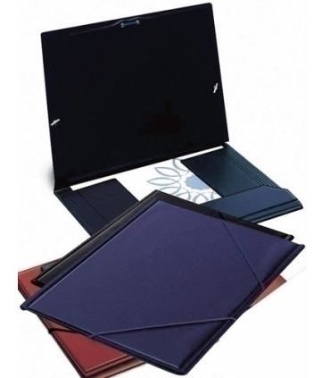 CARPETA GOMAS IBER.PVC Fº AZUL