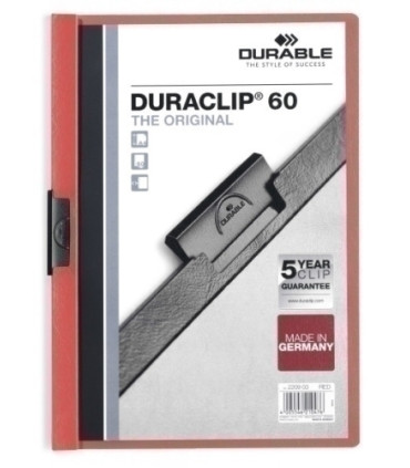 DOSSIER CLIP DURACLIP A4 2209 60h ROJO