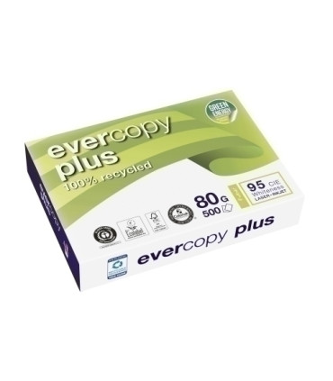 PAPEL RECICL. A4 EVERCOPY PLUS 80g 500h