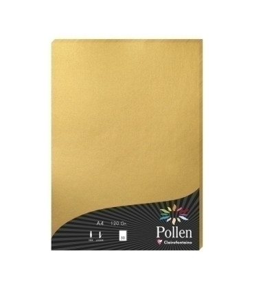 PAPEL CLAIREFONTAINE POLLEN A4 50h DORAD