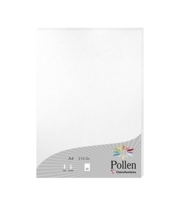 PAPEL CLAIREFONTAINE POLLEN A4 25h BLANC