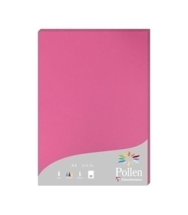 PAPEL CLAIREFONTAINE POLLEN A4 25h FUCSI