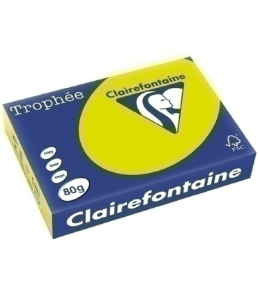 PAPEL COLOR A4 TROPHEE 80g 500h VERDE