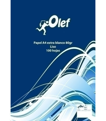 PAPEL A4 OLEF 80g 100h LISO