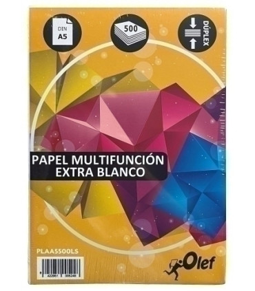 PAPEL A5 OLEF 80g 500h LISO (CUARTILLA)