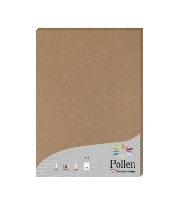 PAPEL CLAIREFONTAINE POLLEN A4 25h KRAFT