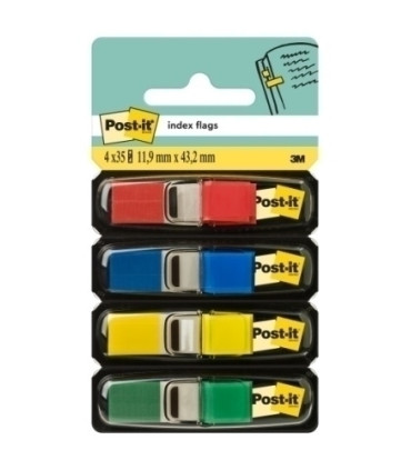 TACO BANDE POST-IT 1/2  4X35 PACK de 4