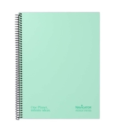 BLOC NAVIGATOR A4 80h HZ PASTEL MINT