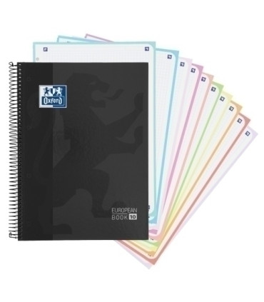 BLOCK OXF. EU.BOOK 10 A4 150h CD.5 NEGRO