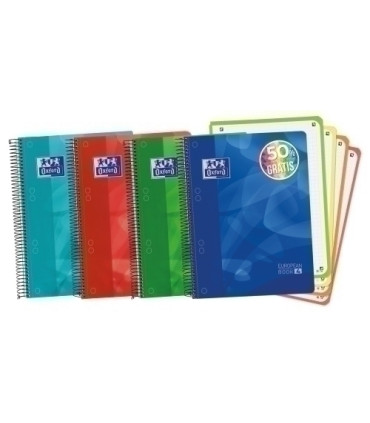 BLOCK OXF. EU.BOOK 4 A5 120h CD.5 COL.(4