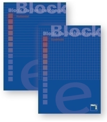 BLOCK EVALUAC. PACSA A4 50h HORIZONTAL