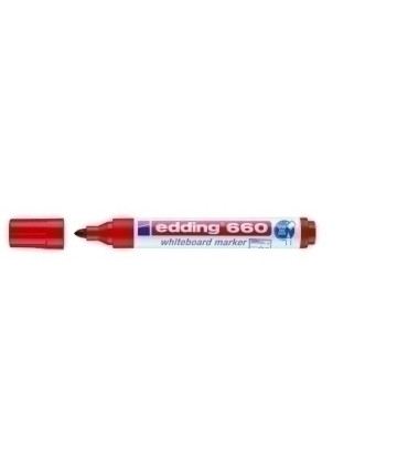 ROTUL.PIZAR.EDDING 660  ROJO