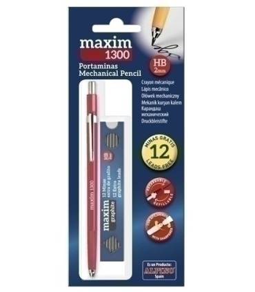 PORTAMINAS MAXIM 2 mm BLISTER C/MINAS