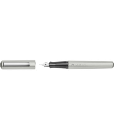 PLUMA FABER-CASTELL HEXO PLATEADO MATE (