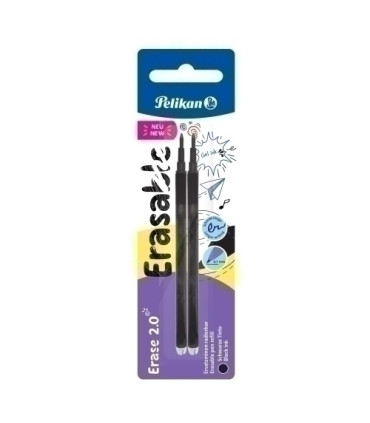 RECAMBIO PELIKAN ERASE 2.0 NEGRO B/2