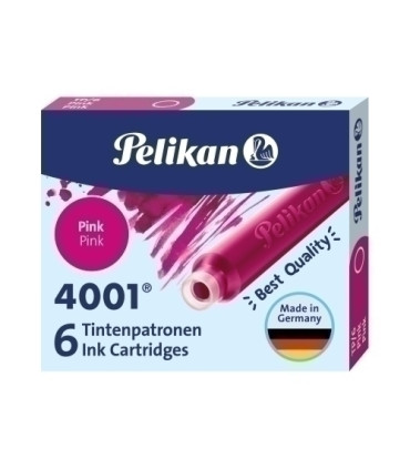 TINTA ESTILOG.PELIKAN 6 CART.TP/6 ROSA