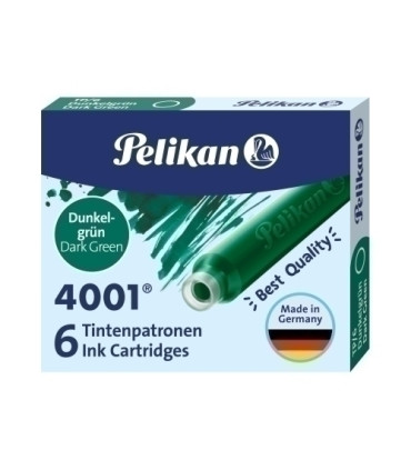 TINTA ESTILOG.PELIKAN 6 CART.TP/6 VERDE