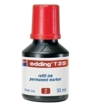 TINTA ROTUL.EDDING 30 ml T25 ROJO