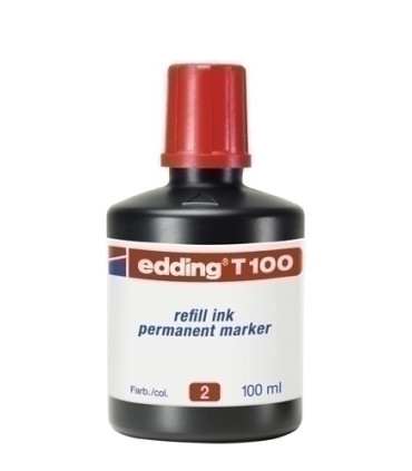 TINTA ROTUL.EDDING 100 ml T100 ROJO