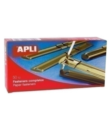 FASTENER APLI METAL DORADO C/50