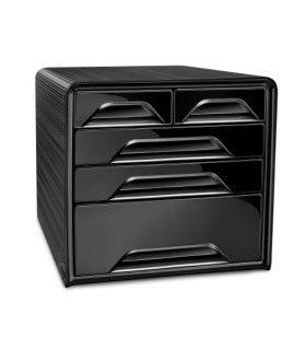MODULO CEP ESTANDAR 5 CAJONES MIX NEGRO