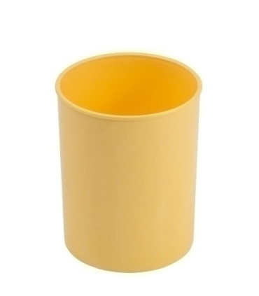 CUBILETE FAIBO PLASTICO PASTEL AMARILLO