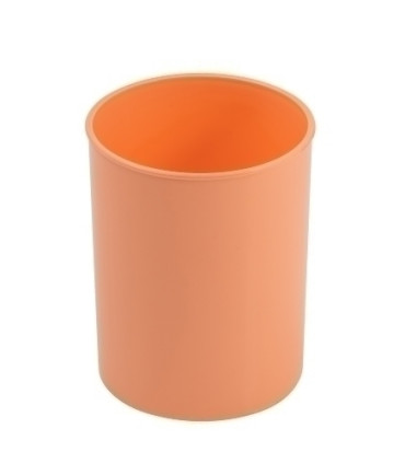 CUBILETE FAIBO PLASTICO PASTEL NARANJA